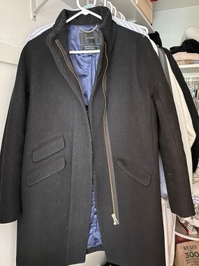 J. Crew Cocoon Wool Coat Black